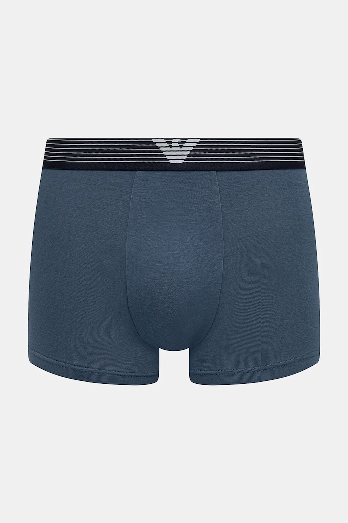Emporio Armani Underwear bokserki dopasowane męskie z wiskozą EM001014.AF18893 granatowy SS26