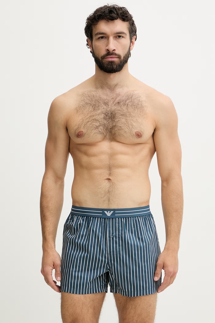Emporio Armani Underwear bokserki męskie bawełniane zielony EM000403.AF18884