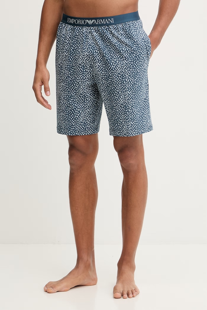Odzież Emporio Armani Underwear piżama bawełniana EM000399.AF18885 granatowy