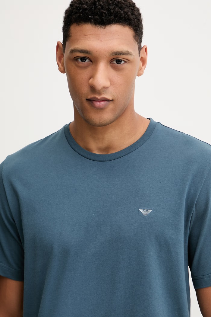 Emporio Armani Underwear piżama bawełniana EM000399.AF18885 granatowy