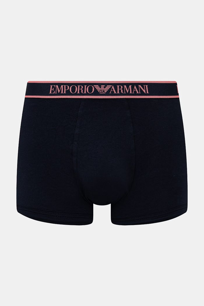 Oblečenie Emporio Armani Underwear priliehavé boxerky pánske 3-pak EM000259.AF20669 tmavomodrá