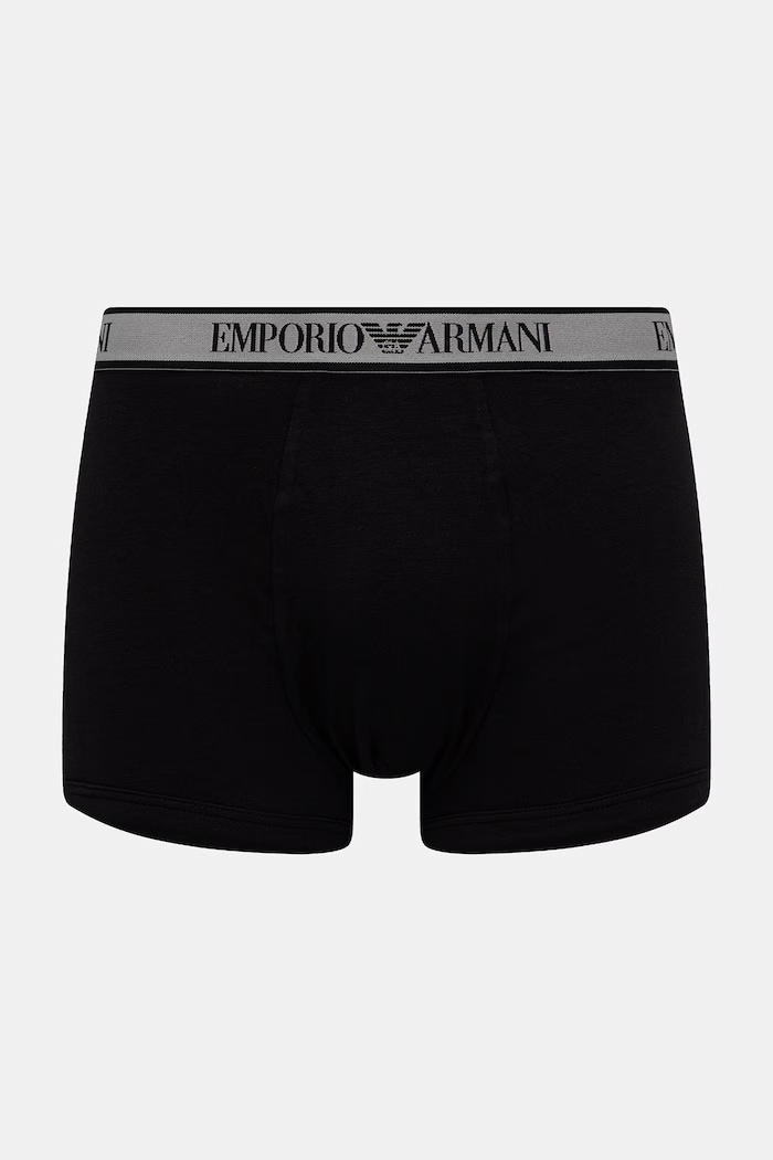Emporio Armani Underwear priliehavé boxerky pánske 3-pak EM000259.AF20669 čierna SS26
