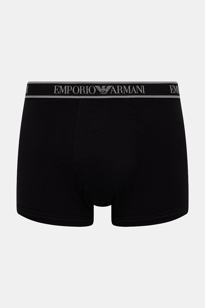 Emporio Armani Underwear priliehavé boxerky pánske 3-pak čierna EM000259.AF20669