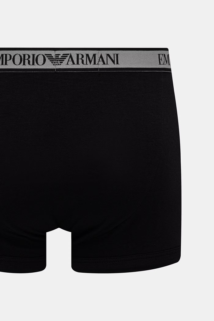 Emporio Armani Underwear priliehavé boxerky pánske 3-pak EM000259.AF20669 čierna