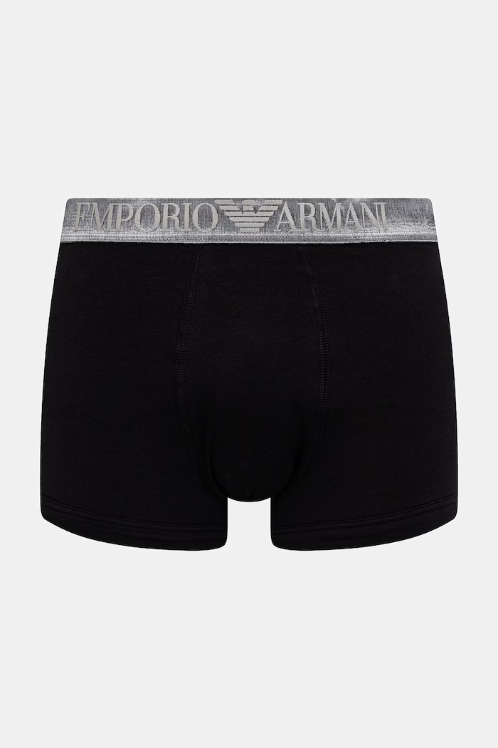 Emporio Armani Underwear boxeri pentru bărbați, cu bumbac pachet de 3 EM000259.AF18886 negru SS26