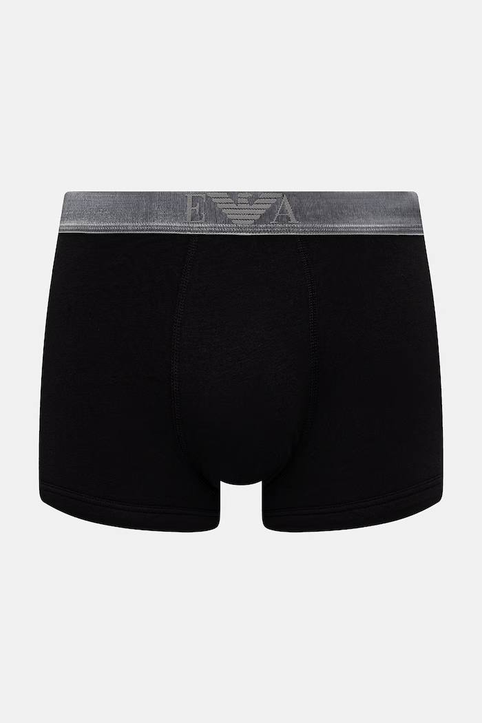 Îmbrăcăminte Emporio Armani Underwear boxeri pentru bărbați, cu bumbac pachet de 3 EM000259.AF18886 negru