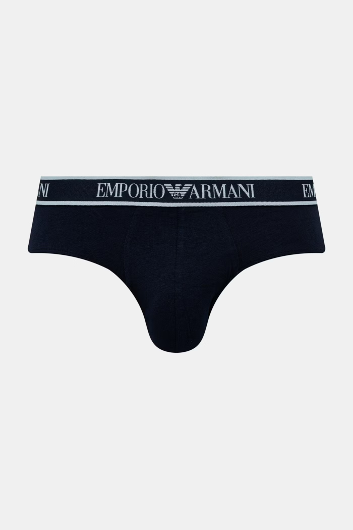 Emporio Armani Underwear slip pentru bărbați, cu bumbac pachet de 3 EM000258.AF20669 bleumarin SS26