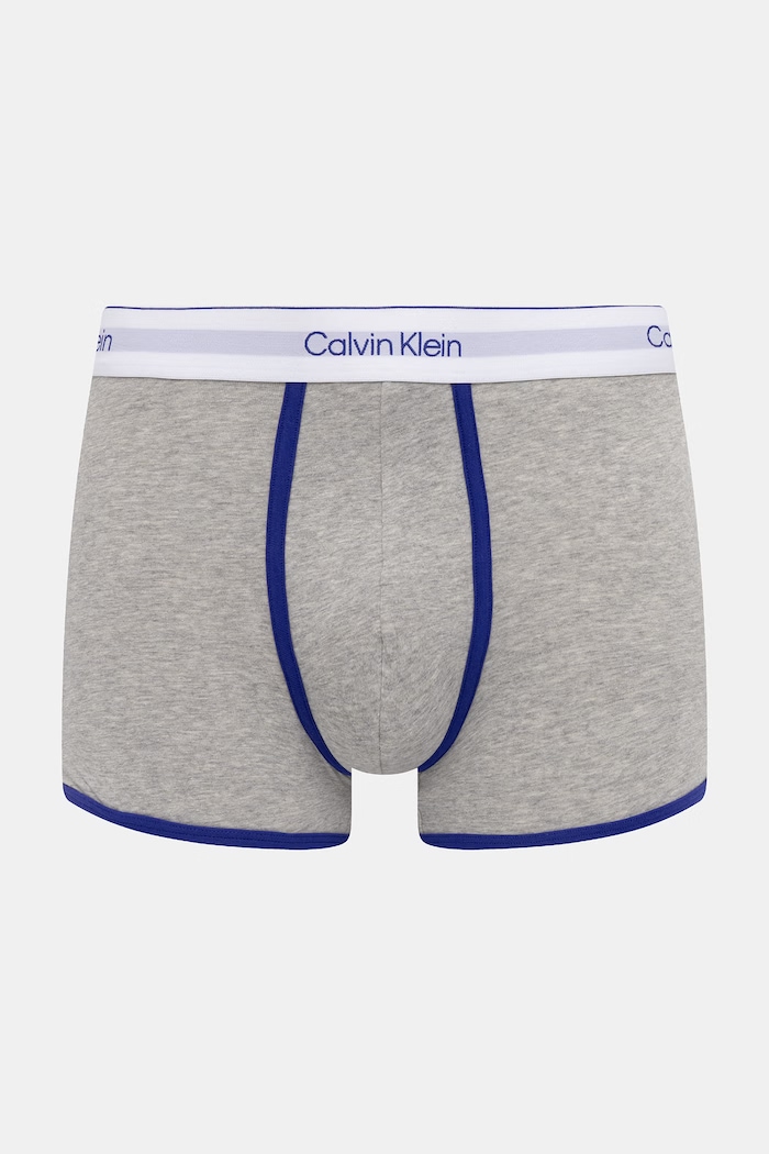 Calvin Klein Underwear priliehavé boxerky pánske bavlnené s elastanom sivá LV00NB4544