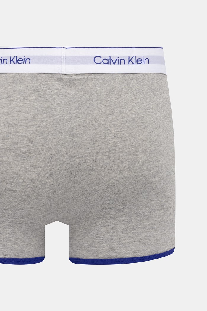 Calvin Klein Underwear priliehavé boxerky pánske bavlnené s elastanom LV00NB4544 sivá SS26