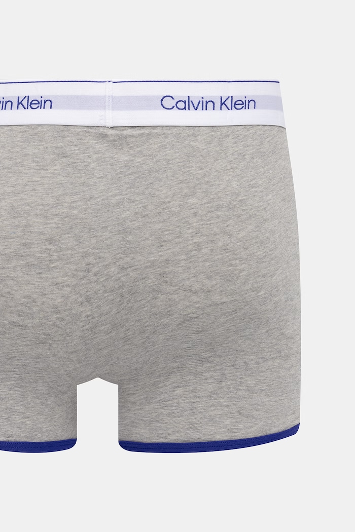 Calvin Klein Underwear priliehavé boxerky pánske bavlnené s elastanom LV00NB4544 sivá SS26