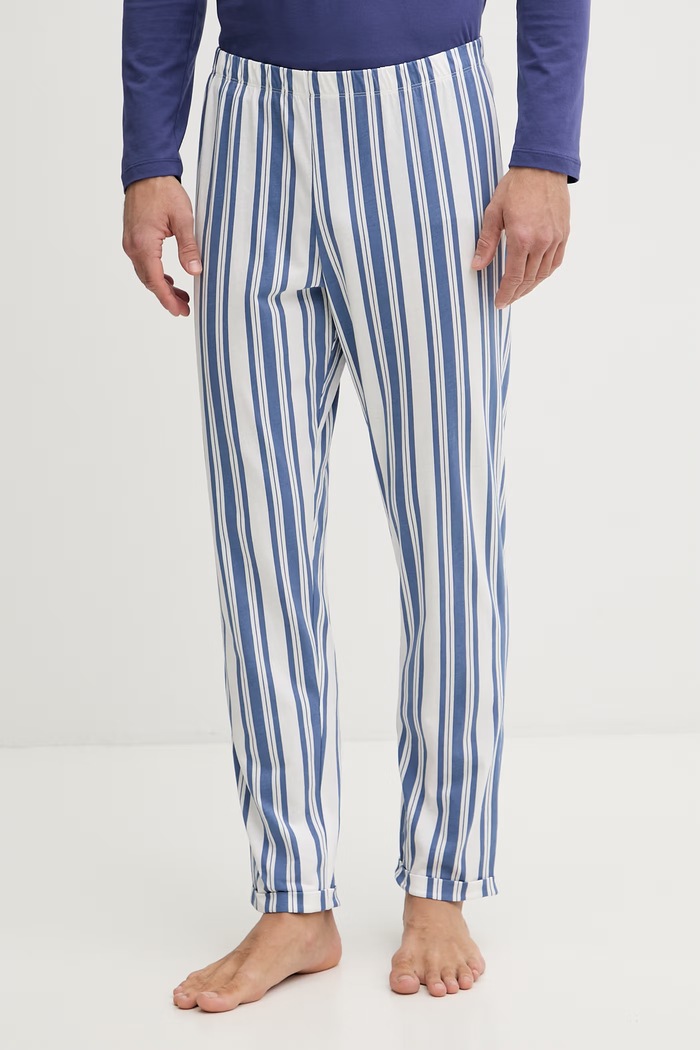 United Colors of Benetton piżama męska bawełniana granatowy 3MFL4P035