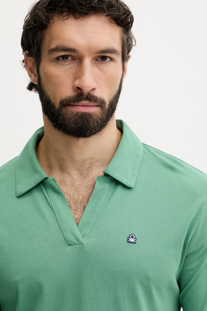United Colors of Benetton piżama męska bawełniana 3MFL4P035 zielony