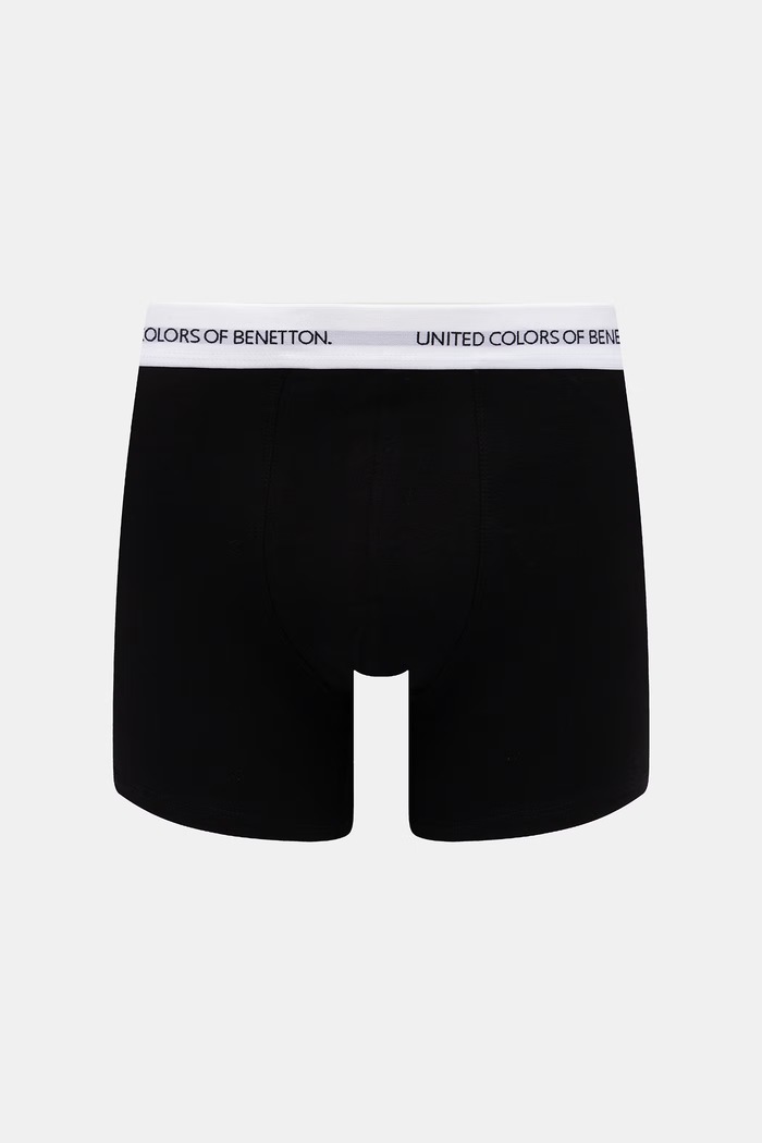 United Colors of Benetton boxeri pentru bărbați pachet de 3 negru 3OP82X01R