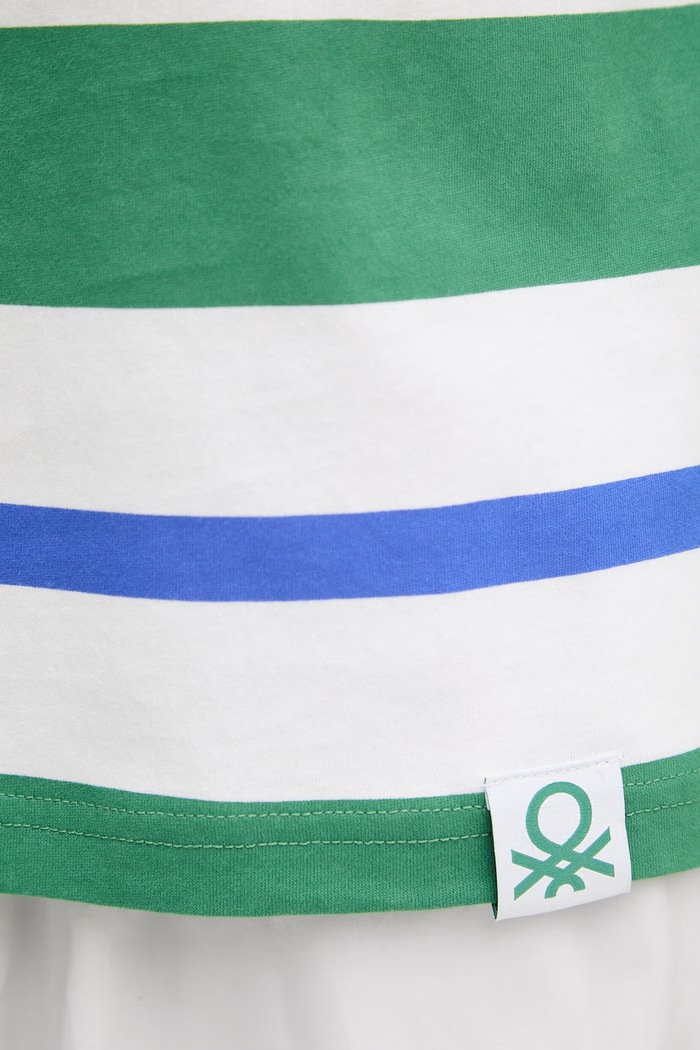 United Colors of Benetton longlseeve piżamowy męski bawełniany zielony 3VR54M029