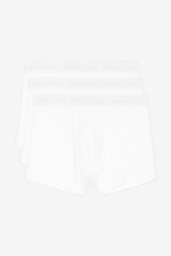 Boxerky Marc O'Polo 3-pack pletenina bílá 10218301
