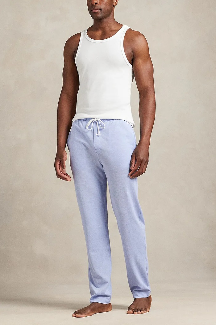Oblečení Bavlněné pyžamové kalhoty Polo Ralph Lauren 714939274 modrá