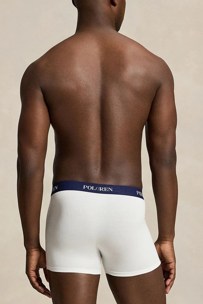 Odzież Polo Ralph Lauren bokserki męskie bawełniane z elastanem 3-pack 714981412 granatowy