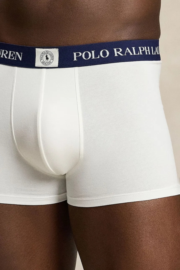 Polo Ralph Lauren bokserki męskie bawełniane z elastanem 3-pack granatowy 714981412
