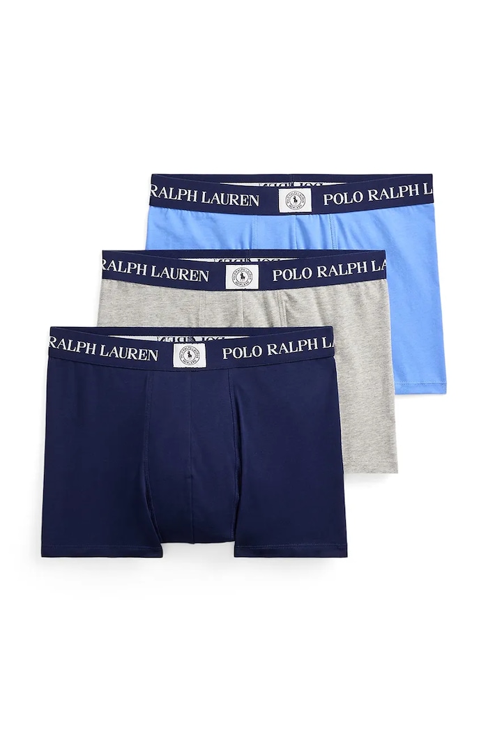 Μποξεράκια Polo Ralph Lauren 3-pack εφαρμοστό σορτς μπόξερ σκούρο μπλε 714981412