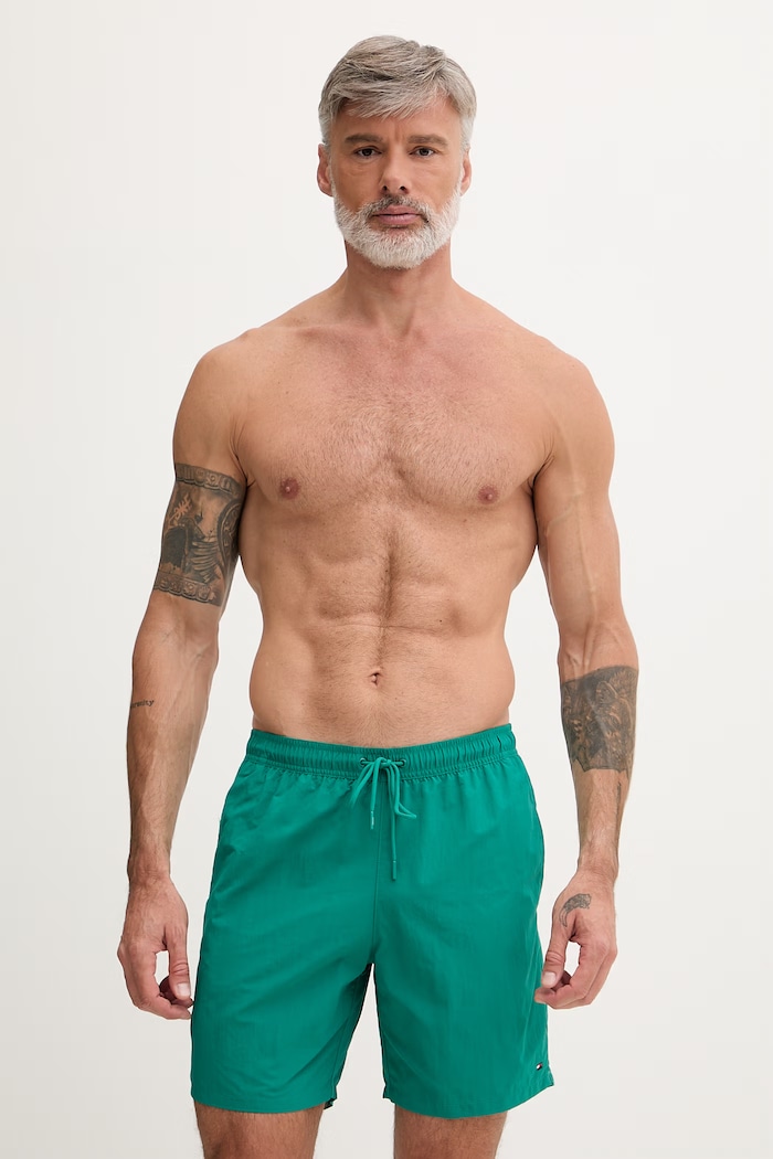 Tommy Hilfiger pantaloni scurți de baie pentru bărbați turcoaz UM0UM03309