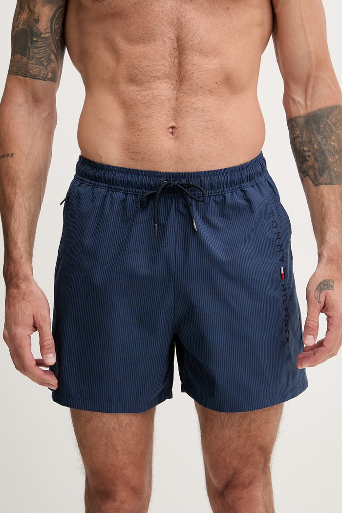 Tommy Hilfiger plavecké šortky pánske UM0UM03839 tmavomodrá SS26
