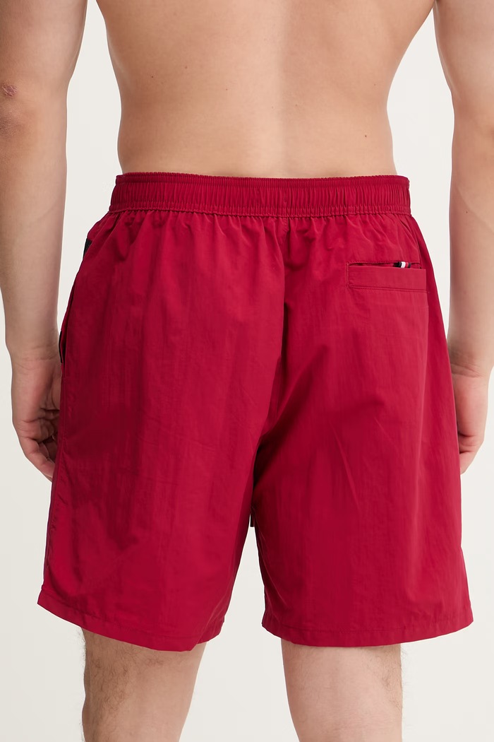 Oblečenie Tommy Hilfiger plavecké šortky pánske UM0UM03935 burgundské