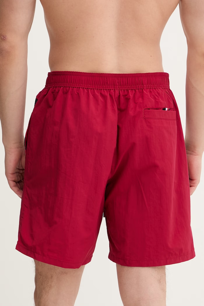 Oblečenie Tommy Hilfiger plavecké šortky pánske UM0UM03935 burgundské