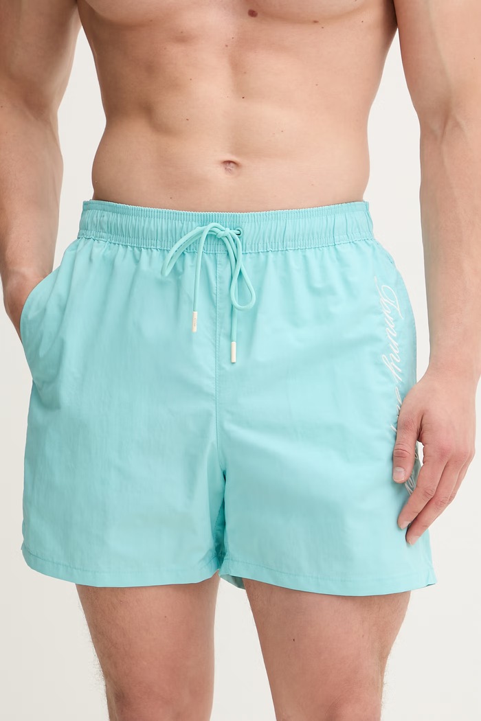 Tommy Hilfiger plavecké šortky pánske SUMMER UM0UM03858 tyrkysová SS26