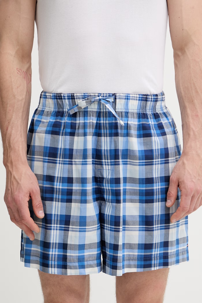 Îmbrăcăminte Tommy Hilfiger pijama din două piese pentru bărbați, cu bumbac UM0UM03800 alb