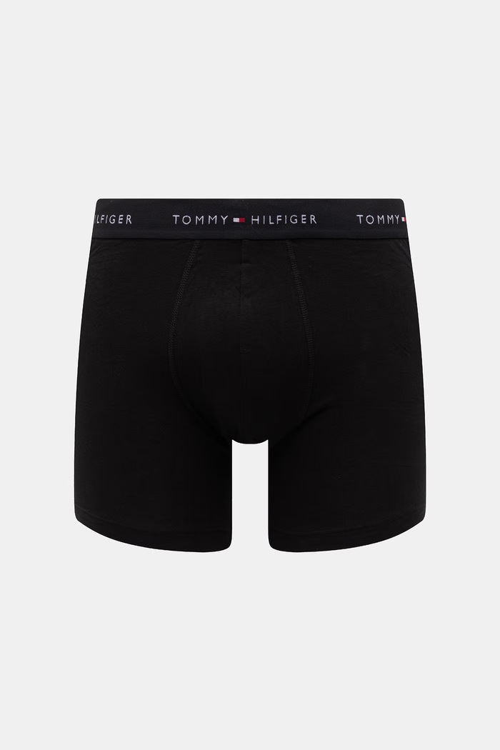 Tommy Hilfiger boxerky pánske bavlnené s elastanom 5-pak UM0UM03751 čierna SS26