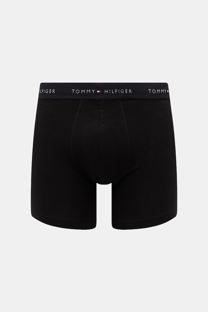 Tommy Hilfiger boxerky pánske bavlnené s elastanom 5-pak UM0UM03751 čierna SS26