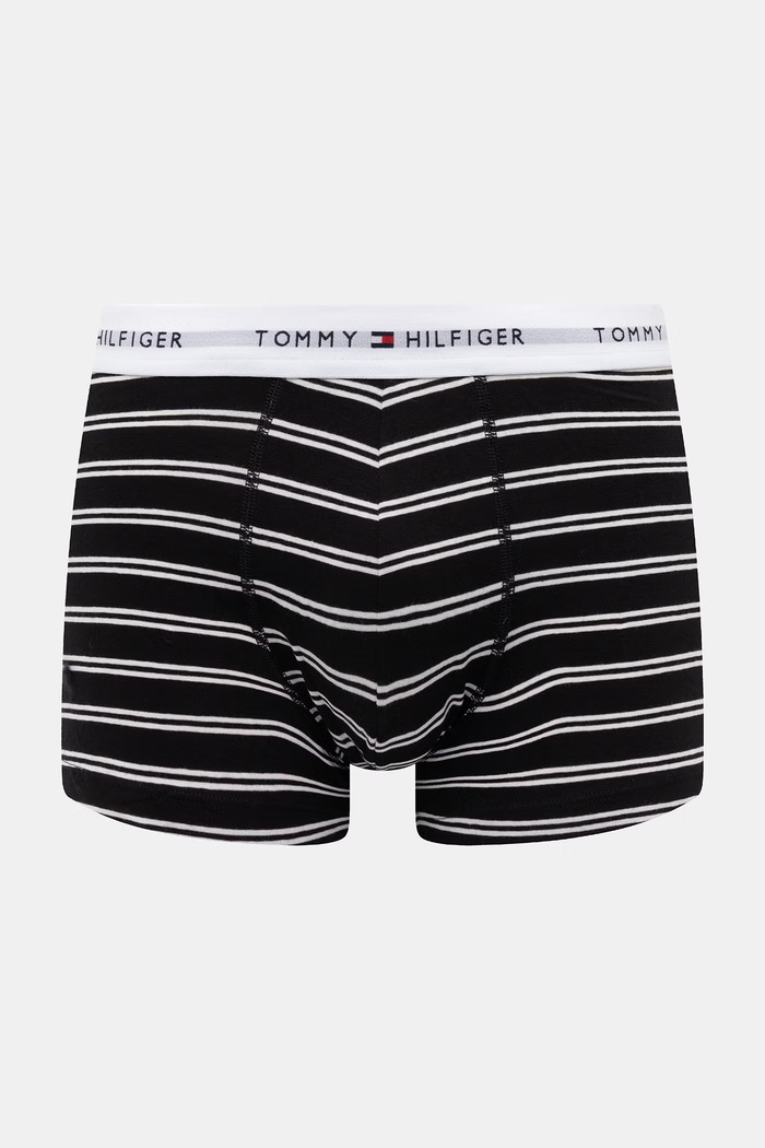 Tommy Hilfiger Boxeri bărbați din bumbac cu elastan pachet de 3 UM0UM03753 negru SS26