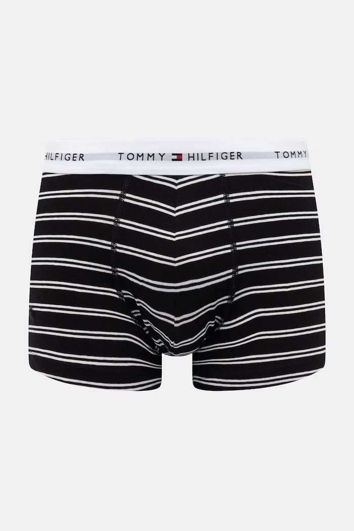 Tommy Hilfiger Boxeri bărbați din bumbac cu elastan pachet de 3 UM0UM03753 negru SS26