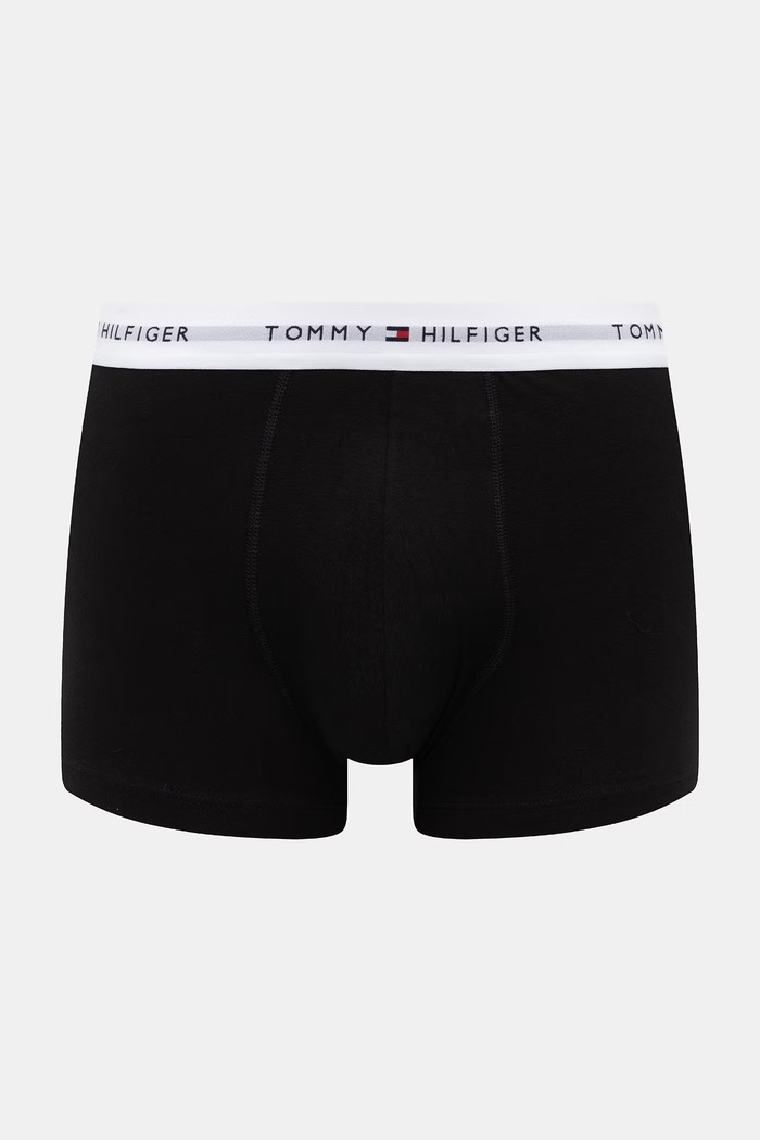 Îmbrăcăminte Tommy Hilfiger Boxeri bărbați din bumbac cu elastan pachet de 3 UM0UM03753 negru