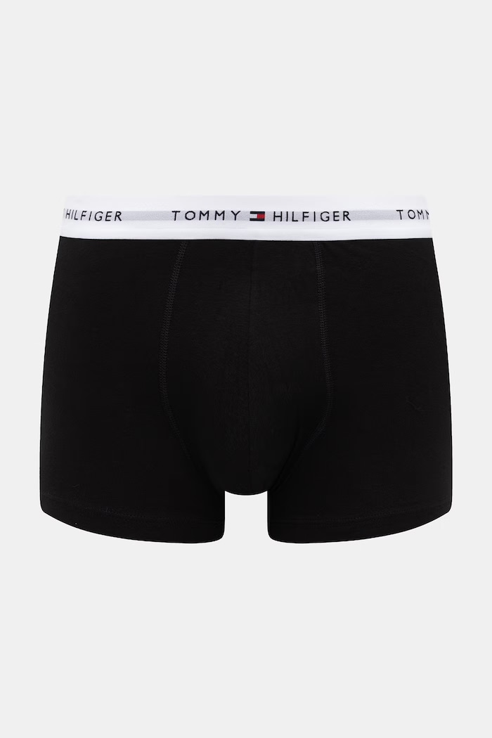 Îmbrăcăminte Tommy Hilfiger Boxeri bărbați din bumbac cu elastan pachet de 3 UM0UM03753 negru