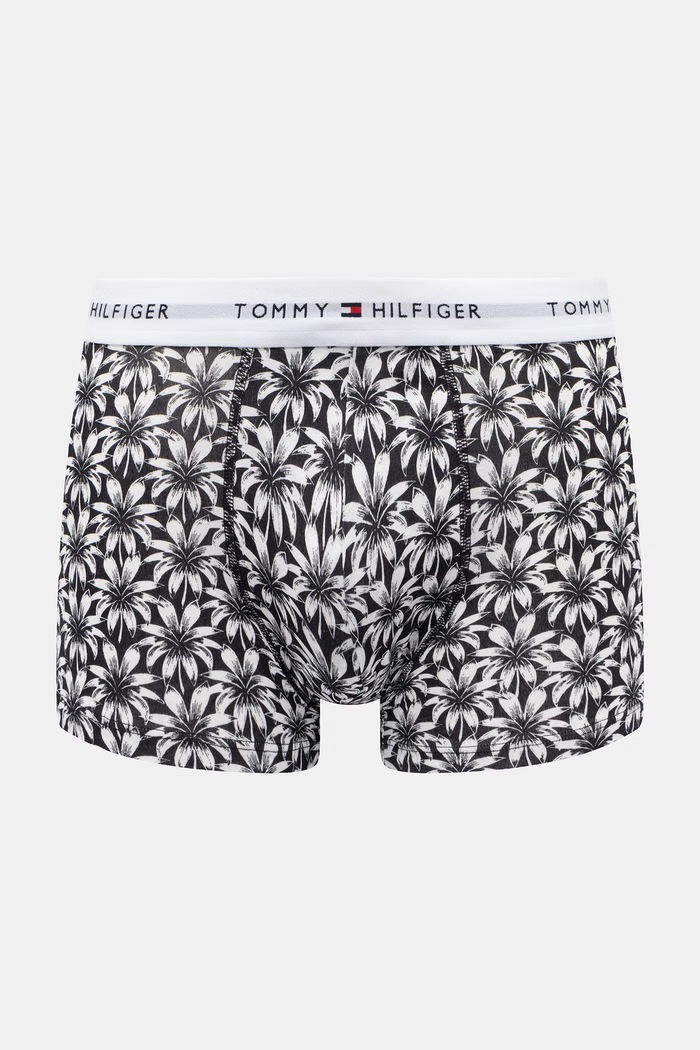 Tommy Hilfiger Boxeri bărbați din bumbac cu elastan pachet de 3 negru UM0UM03753