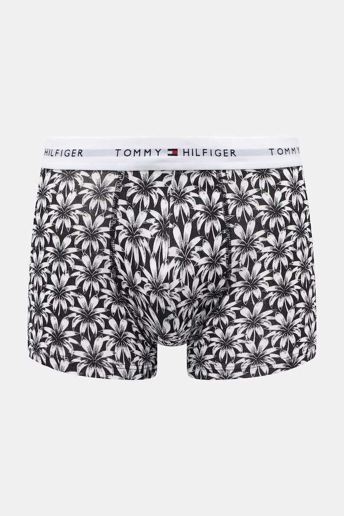Tommy Hilfiger Boxeri bărbați din bumbac cu elastan pachet de 3 negru UM0UM03753
