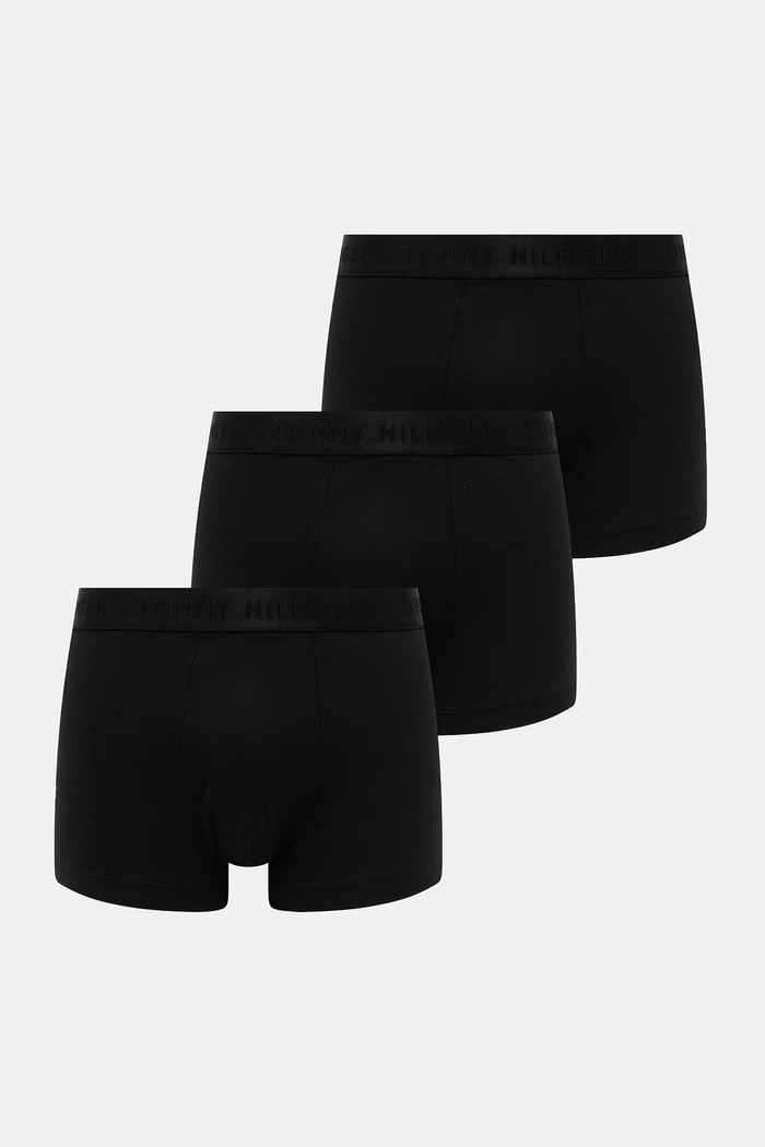 Tommy Hilfiger boxerky pánske 3-pak čierna UM0UM03755