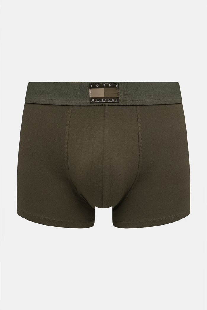 Îmbrăcăminte Tommy Hilfiger boxeri mulați pentru bărbați pachet de 3 UM0UM03760 verde