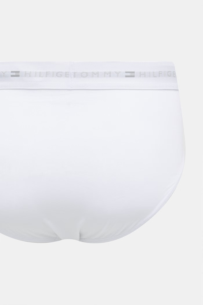 Oblečenie Tommy Hilfiger slipy pánske bavlnené s elastanom 3-pak UM0UM03769 biela