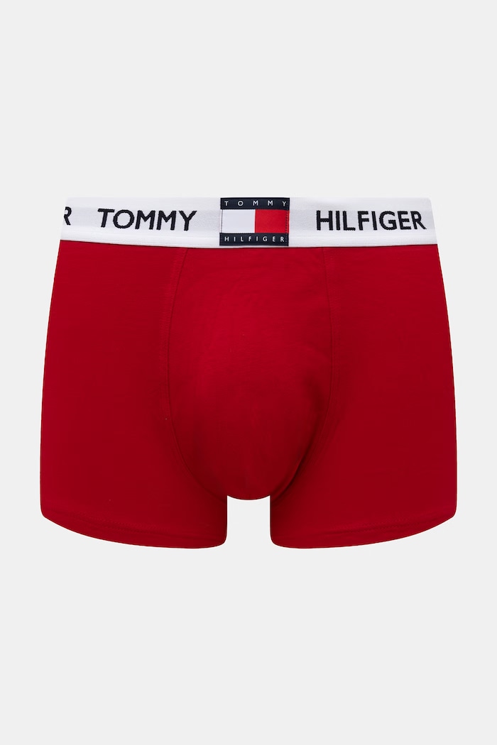 Oblečenie Tommy Hilfiger boxerky pánske bavlnené s elastanom 3-pak UM0UM03835 červená