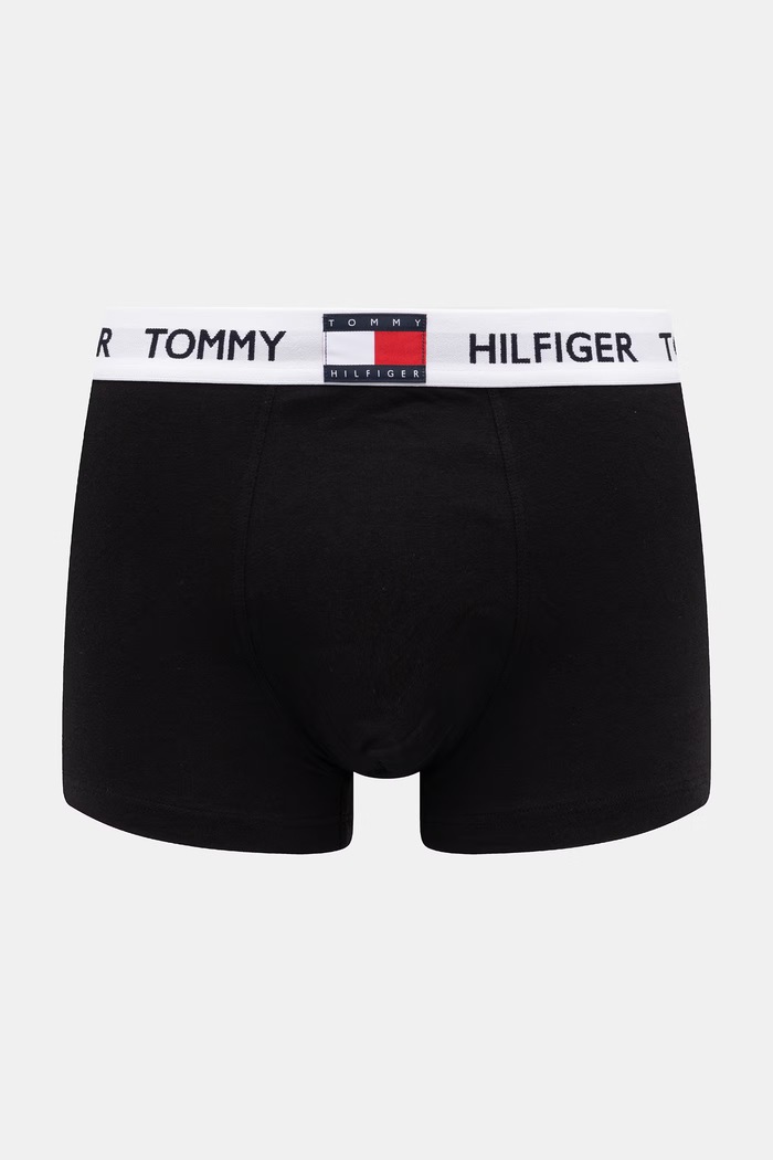 Tommy Hilfiger boxerky pánske bavlnené s elastanom 3-pak UM0UM03835 čierna SS26