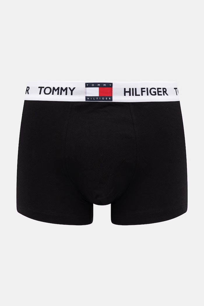 Tommy Hilfiger boxerky pánske bavlnené s elastanom 3-pak UM0UM03835 čierna SS26