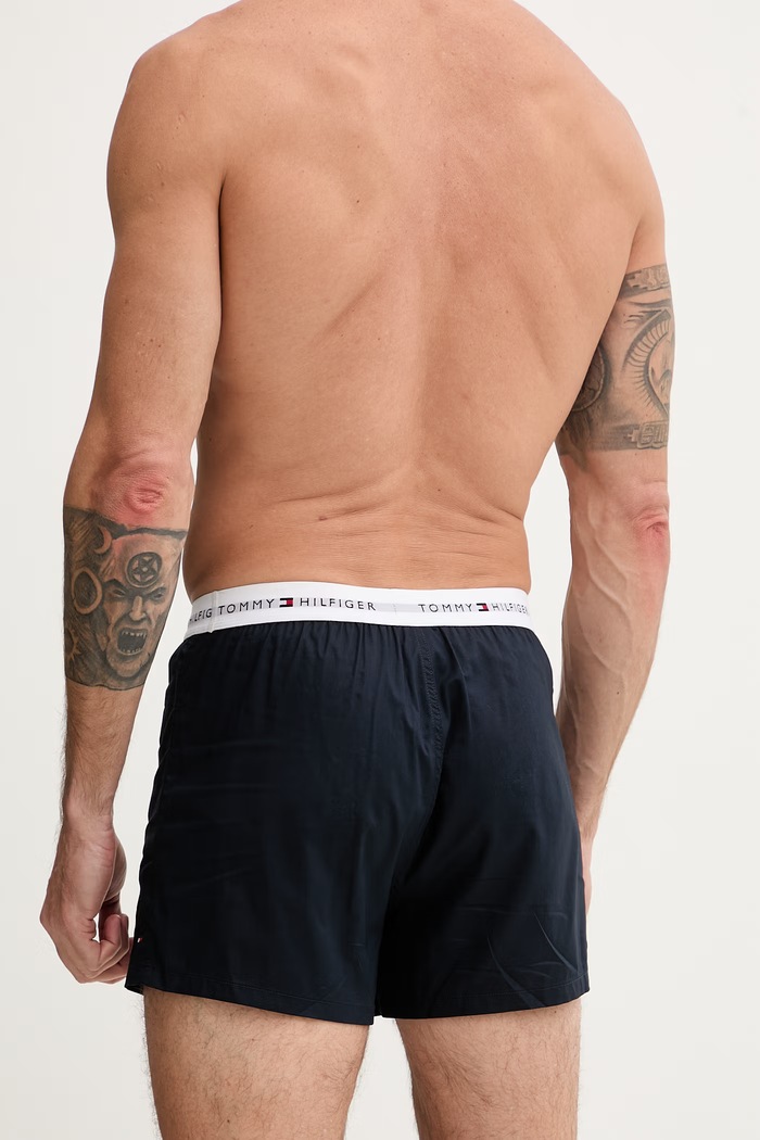 Îmbrăcăminte Tommy Hilfiger boxeri pentru bărbați, din bumbac pachet de 2 UM0UM03871 negru