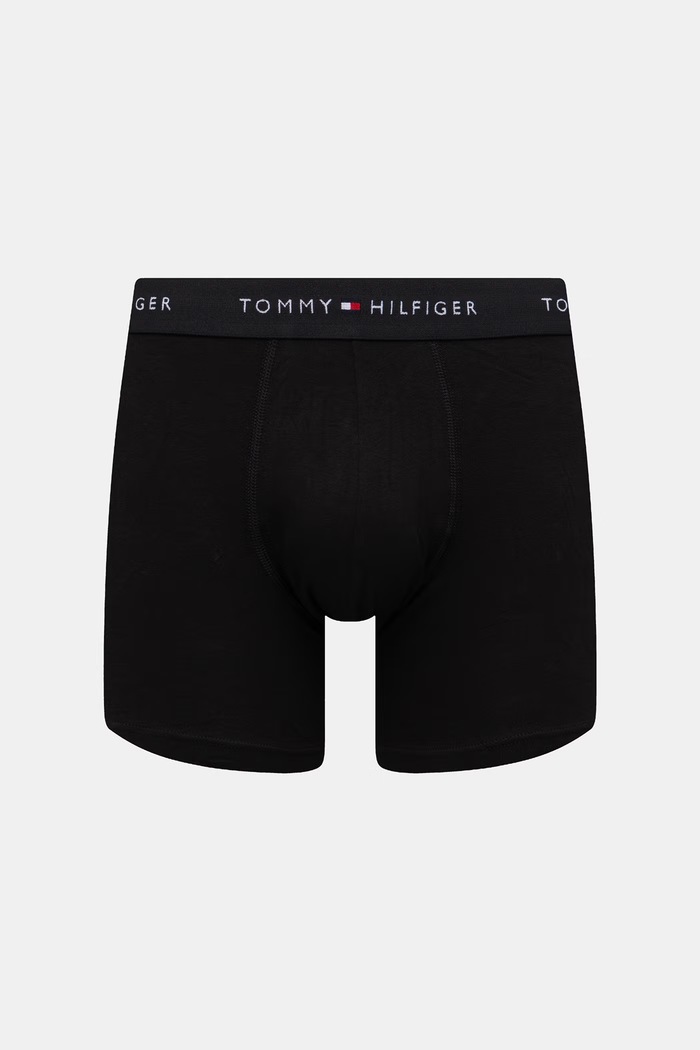 Tommy Hilfiger pánske bavlnené boxerky s elastanom 3-pak čierna UM0UM03874