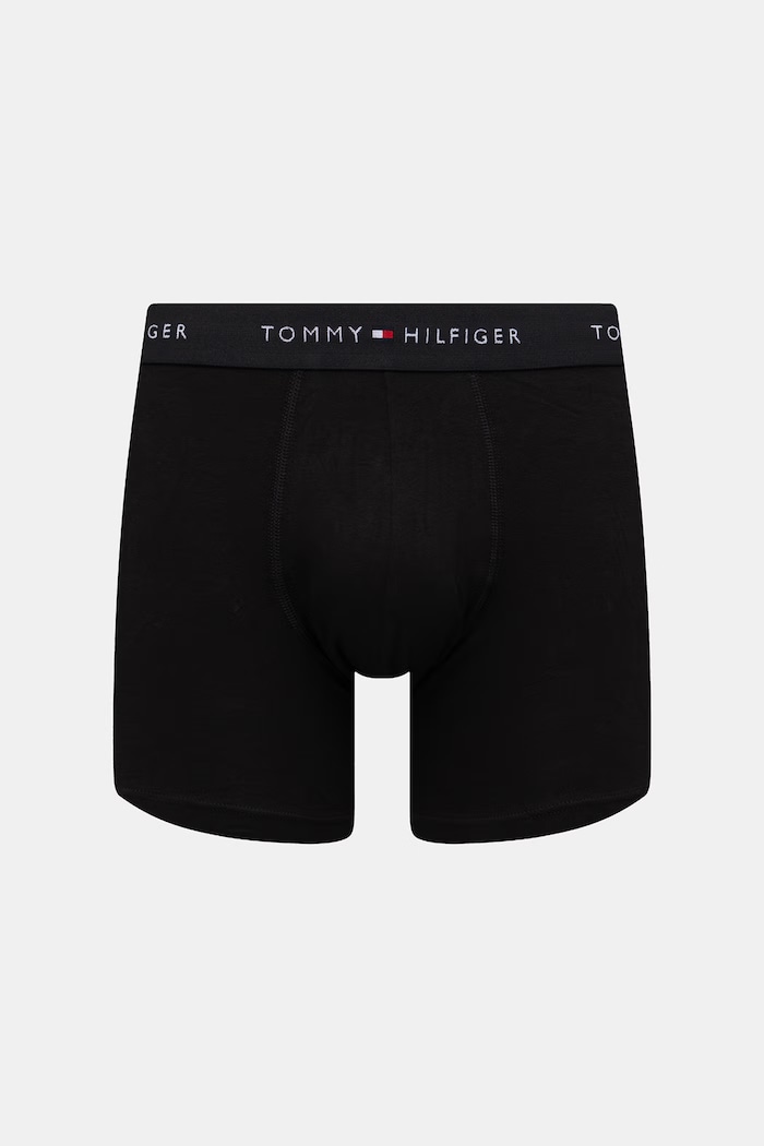 Tommy Hilfiger pánske bavlnené boxerky s elastanom 3-pak čierna UM0UM03874