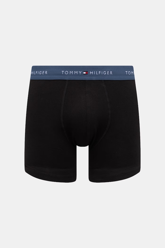 Tommy Hilfiger pánske bavlnené boxerky s elastanom 3-pak UM0UM03874 čierna SS26