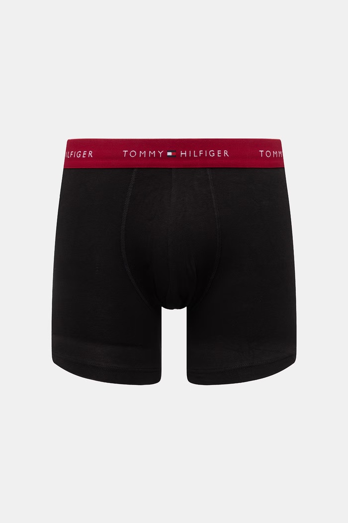 Tommy Hilfiger pánske bavlnené boxerky s elastanom 3-pak čierna UM0UM03874