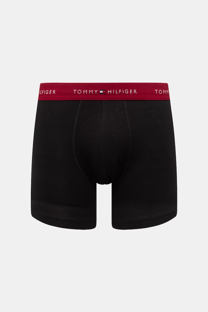 Tommy Hilfiger pánske bavlnené boxerky s elastanom 3-pak čierna UM0UM03874