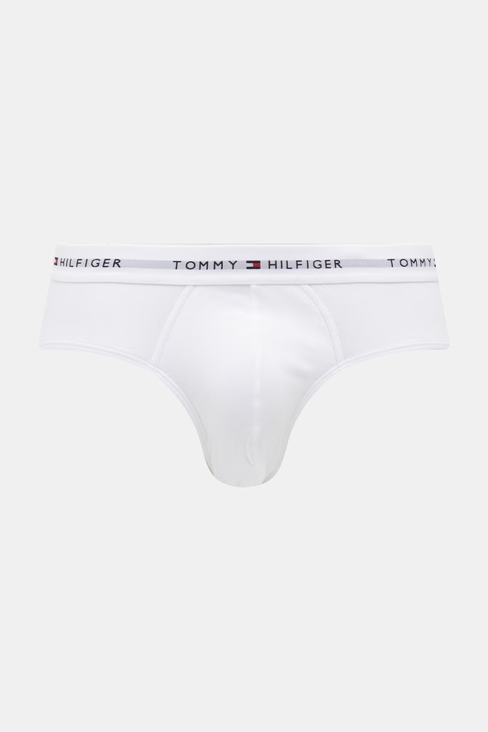 Tommy Hilfiger slipy pánske bavlnené s elastanom 3-pak UM0UM03875 červená SS26